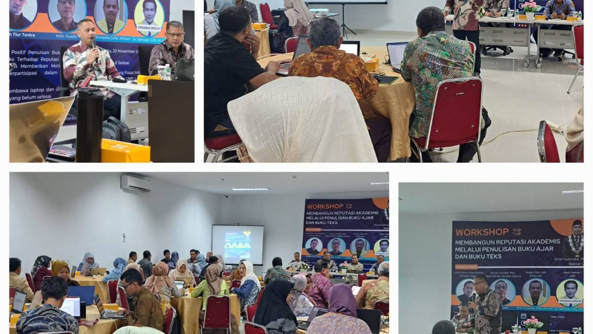 UNP dan Rajagrafindo Selenggarakan Lokakarya Penulisan Buku Ajar dan Buku Teks